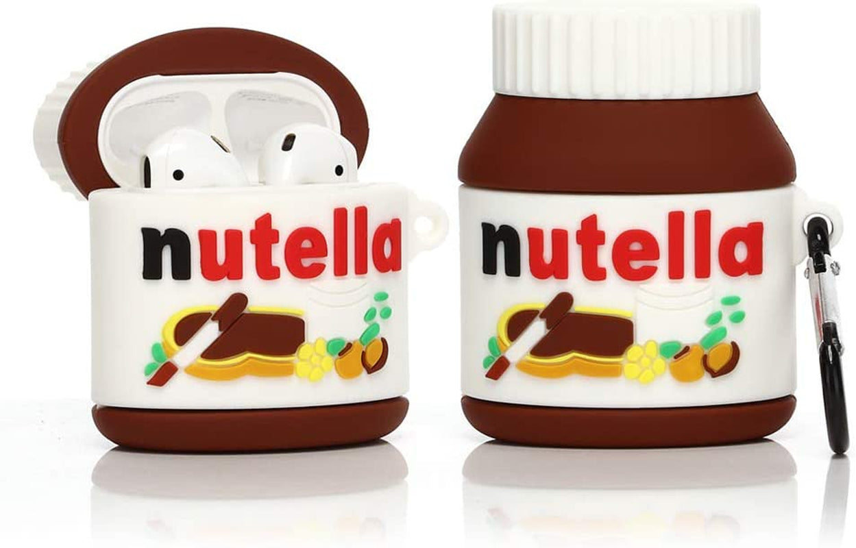 Suublg Cute Case for Airpods 2Nd/1St Generation 2019/2016, 3D Chocolate Snack Drink Skin Design Silicone Case Protective Shockproof Covers with Keychain for Airpods Earbuds  Suublg CHSauce  