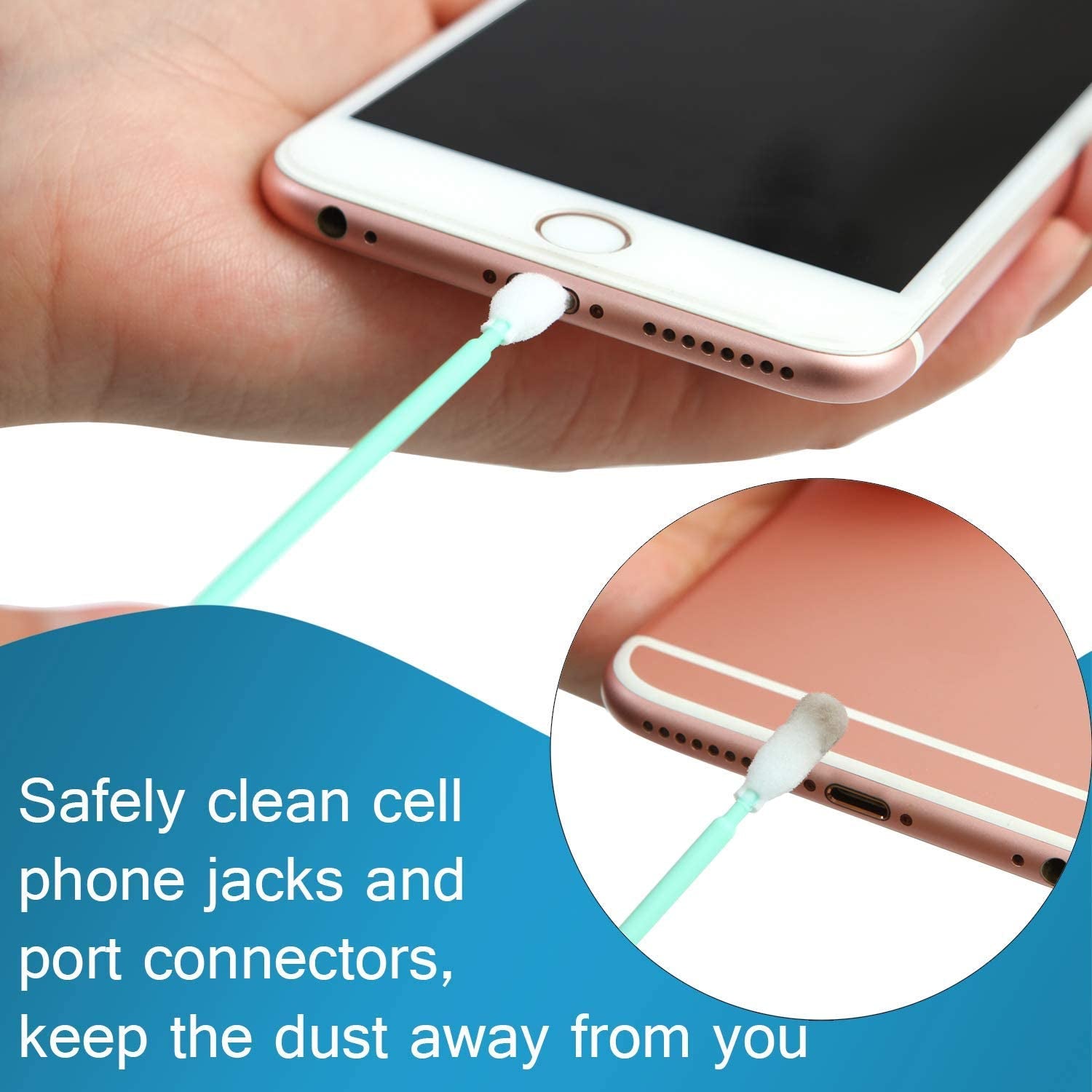 Aneco 60 Pieces Cell Phone Cleaning Kit Brush Set USB Charging Port Dust Port Covers Plug Set and Headphone Jack Cleaner Compatible with Iphone, Ios Android, Cell Phone, Electronics Cleaner  Aneco   