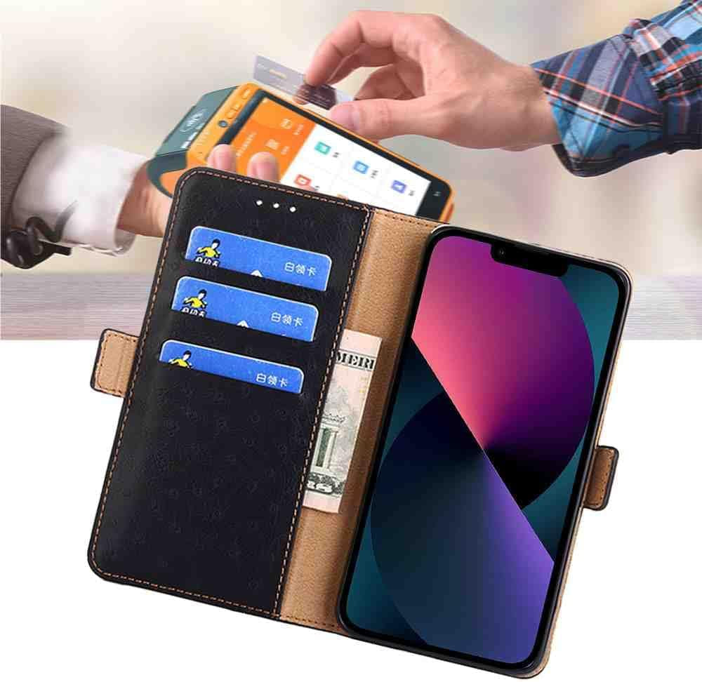 Cyr-Guard Phone Cover Wallet Folio Case for LG V30, Premium PU Leather Slim Fit Cover for LG V30, Good Touch, Black  Cyr-Guard   