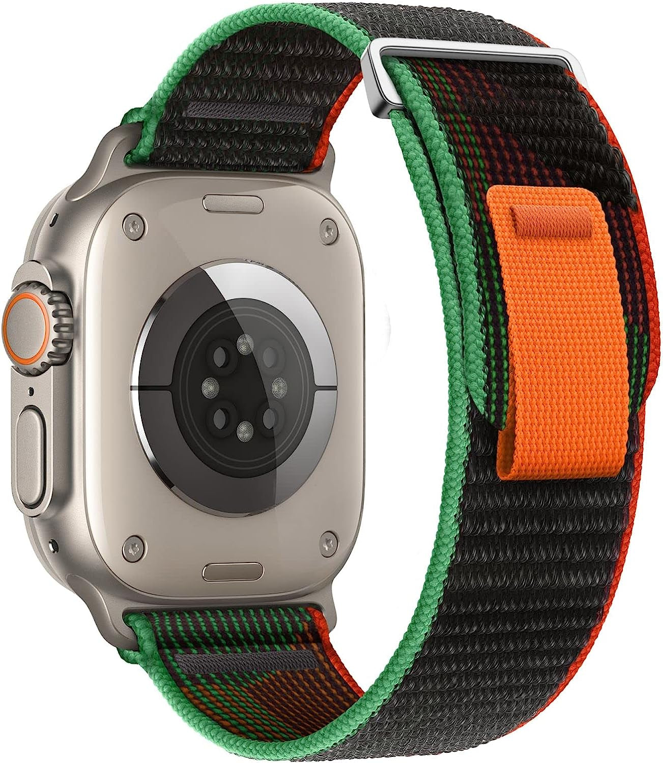 DXJKDZA Compatible with Apple Watch Ultra Band 49Mm 45Mm 44Mm 42Mm 41Mm 40Mm 38Mm for Women Men, Trail Loop Band Soft Nylon Sport Loop Strap for Iwatch Series Ultra 8 7 6 5 4 3 2 1 SE  DXJKDZA Black Unity 42mm/44mm/45mm/49mm 