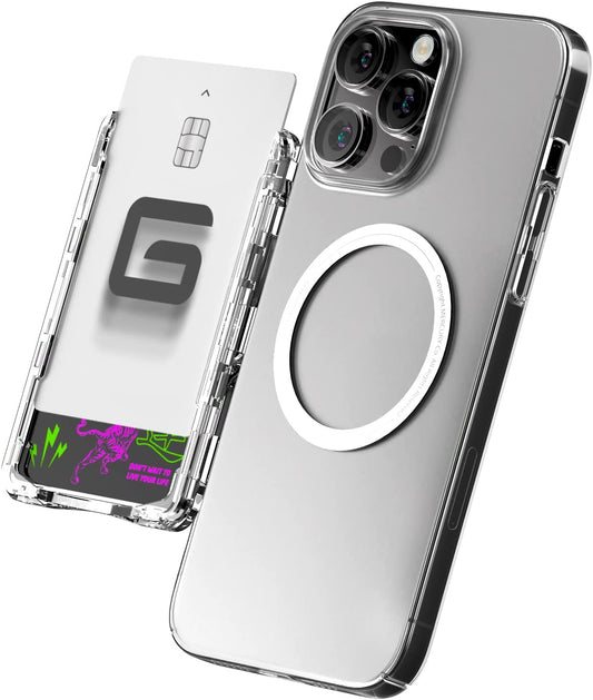 GOOSPERY Magnetic Card Holder with Phone Universal Magsafe Designed for Iphone & Galaxy/Android, Clear  GOOSPERY   