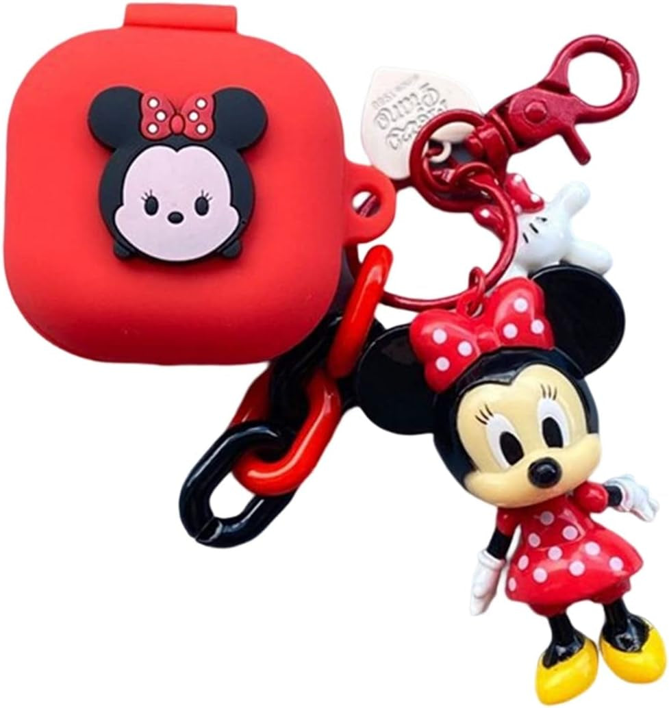 CASEVERSE Cases for Samsung Galaxy Buds2 Pro/Buds 2/Buds Pro/Buds Live with Pendant, Cute Silicone Anime Cartoon Shockproof Cover for Girls Boys Teens  CASEVERSE Mouse 2  