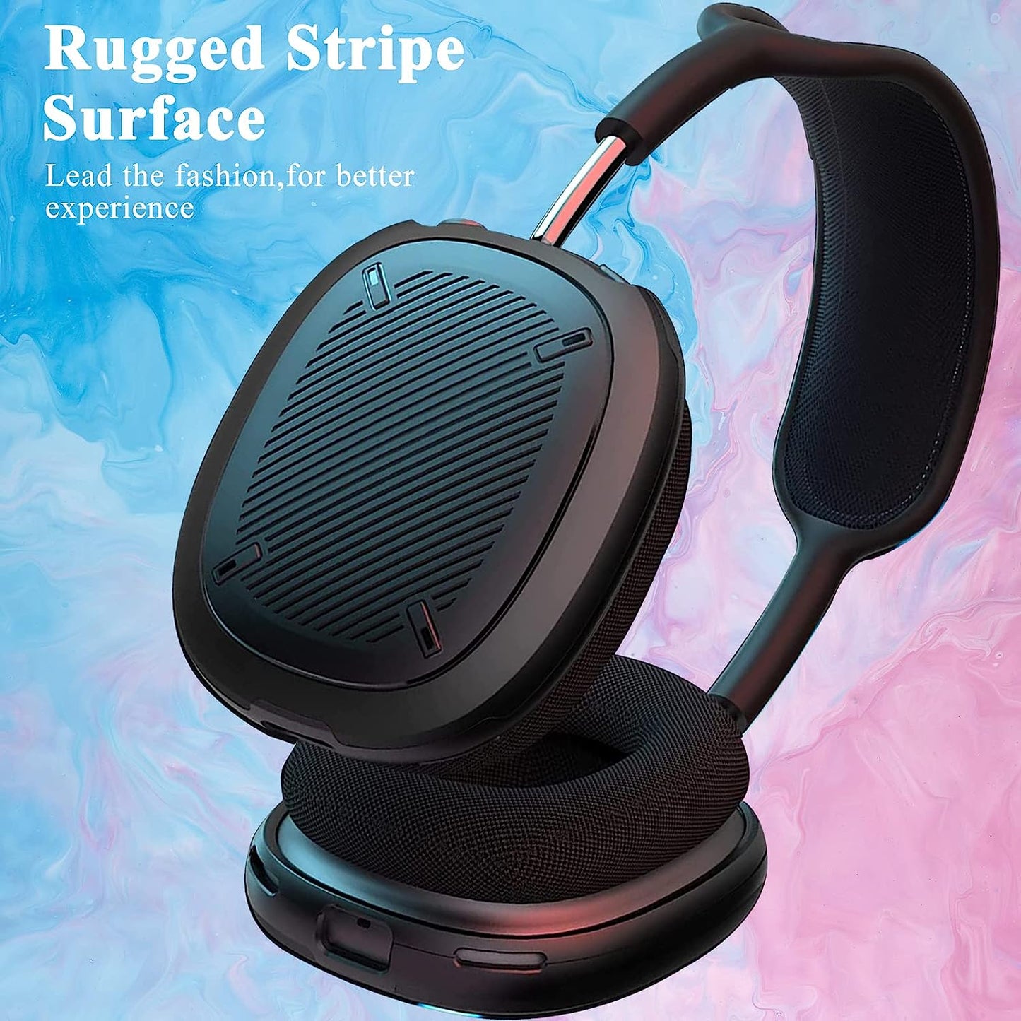 NINKI Compatible Airpods Max Case Cover Silicone,Scratch Resistant Soft Protective Ear Cups Cover for Apple Airpod Max Headphones Black,Rugged Lightweight Shockproof Hard Airpods Max Accessories Cases  NINKI   