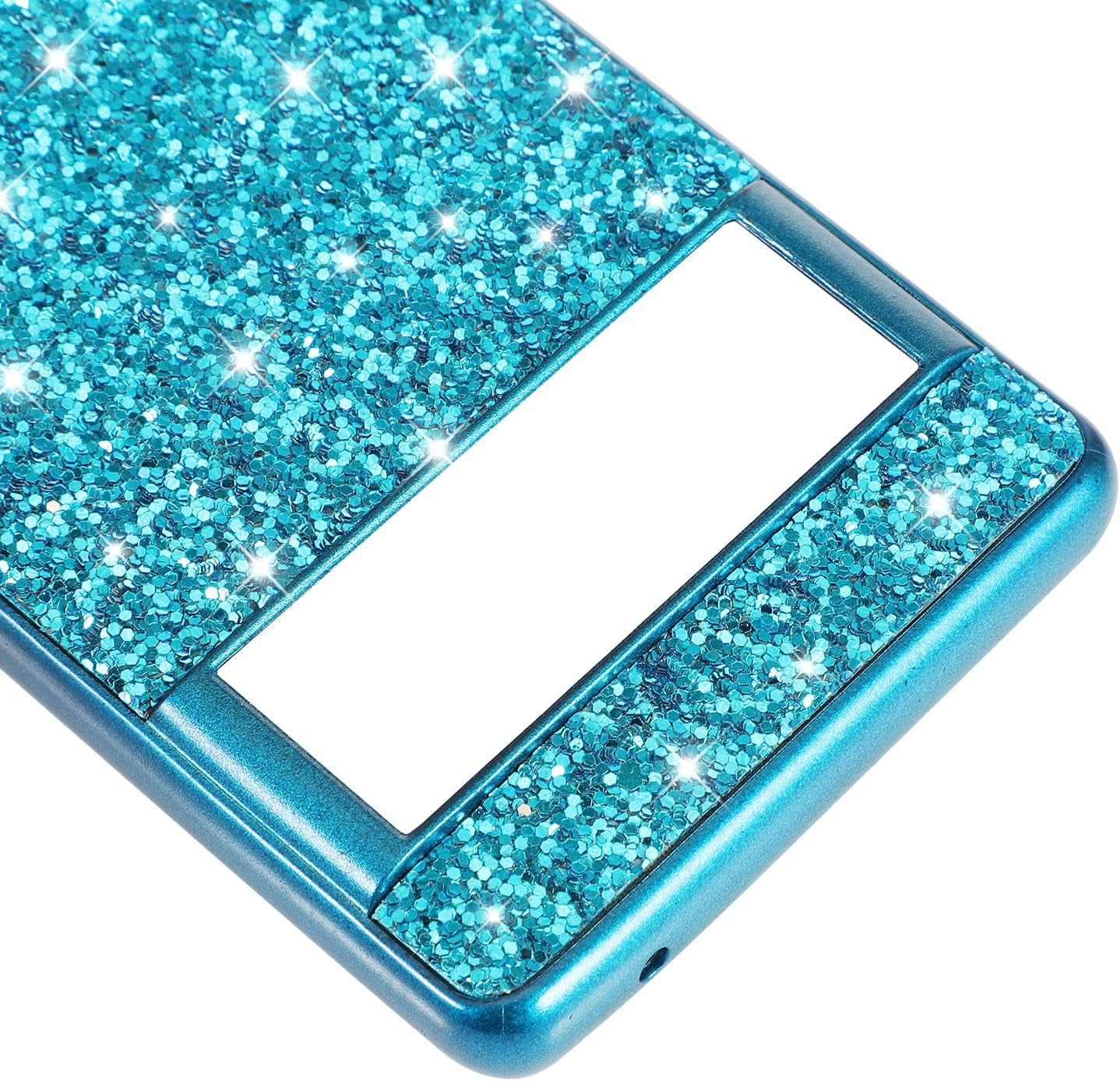 Joie & Joho Compatible with Google Pixel 6 Pro 5G 2021, Sparkling Back Cover Protective Case PC Hard Shockproof Protection Cover Case for Google Pixel 6 Pro, Black  Joie & Joho   