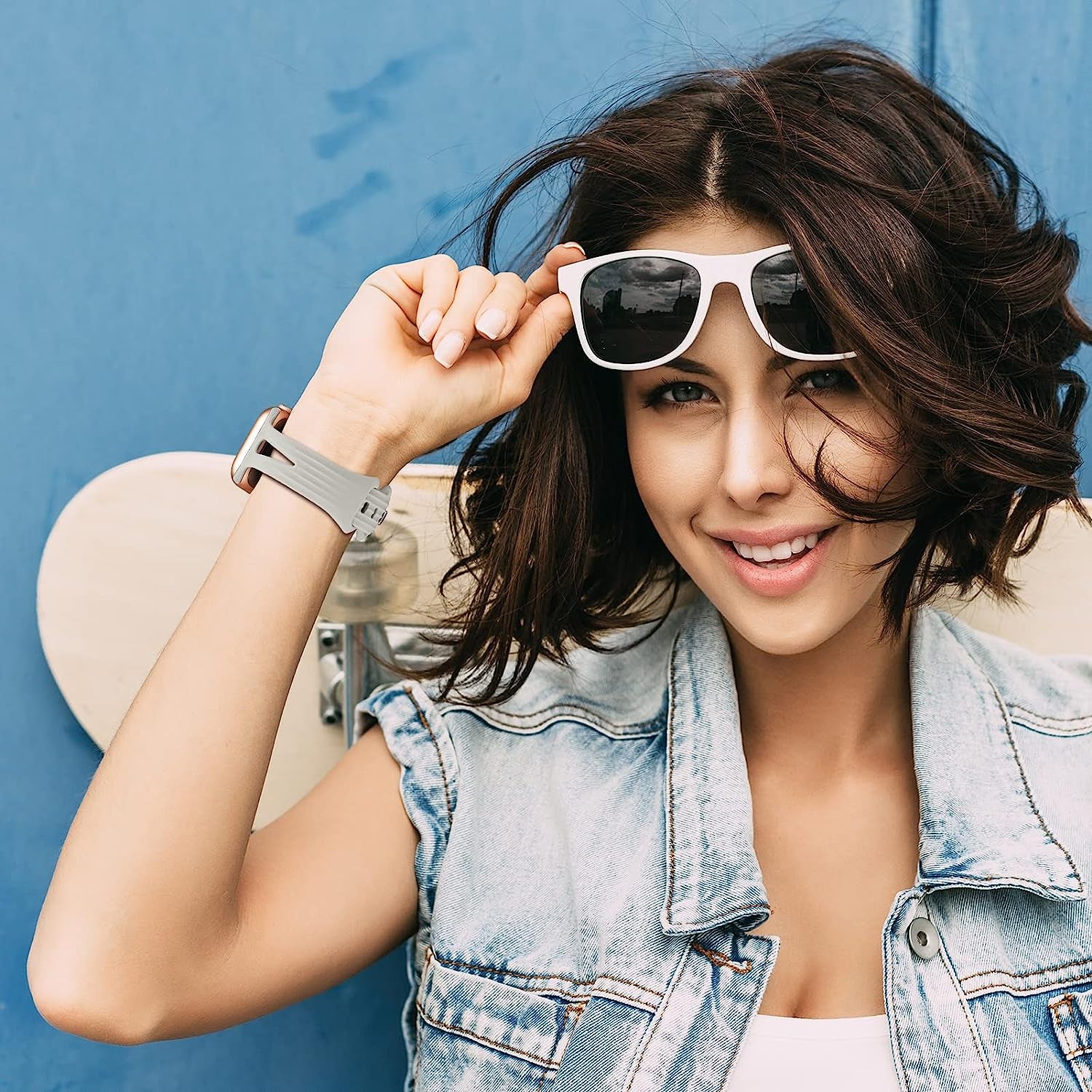 4 Pack Bands Compatible with Apple Watch Band 40Mm 38Mm 41Mm 42Mm 44Mm 45Mm for Women, Slim Thin Narrow Replacement Wristbands Soft Silicone Sport Strap for Iwatch Band Series 8 7 6 5 4 3 2 1 SE  Hehighti   