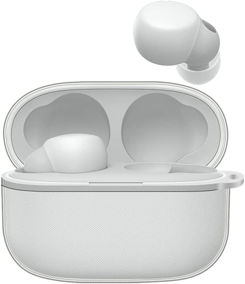 2 Pack Soft TPU Protective Clear Case Cover Compatible with Sony Linkbuds S WF-LS900N Earbuds, Protective Skin Sleeve with Key Chain (Transparent)  DAYJOY   