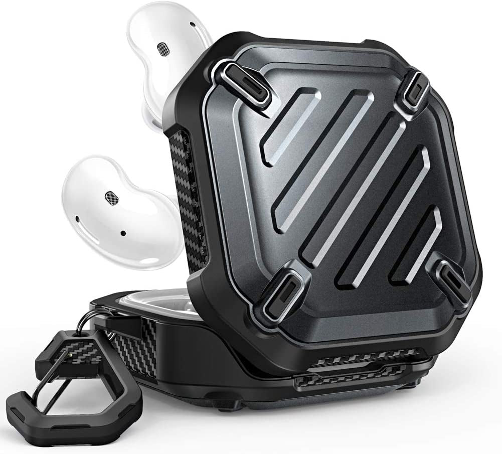 SUPCASE Unicorn Beetle Pro Case for Galaxy Buds 2 Pro / Galaxy Buds 2 / Galaxy Buds Pro / Galaxy Buds Live, Full-Body Rugged Protective Case with Carabiner (Black)  SUPCASE   