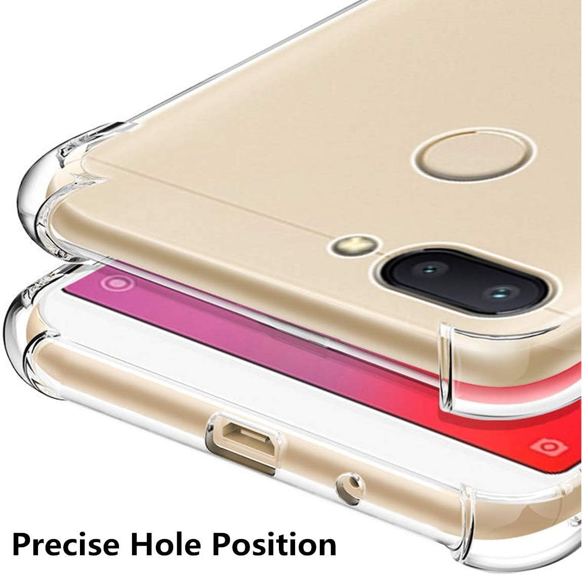 Icovercase Compatible with Xiaomi Pocophone F1 Case, Crystal Clear Soft TPU Shock Absorption Bumper Slim Thin Cover Case -Clear  iCoverCase   