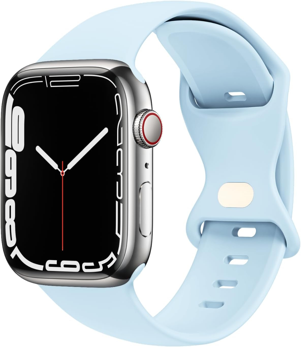 STG Sport Watch Band Compatible with Apple Watch Band 38Mm 40Mm 41Mm 42Mm 44Mm 45Mm 49Mm S/M M/L for Women/Men Waterproof Soft Silicone Replacement Strap Accessories for Iwatch Ultra SE Series 8/7/6/5/4/3/2/1 (38Mm/40Mm/41Mm S/M, Clover)  STG Seafoam 38mm/40mm/41mm 