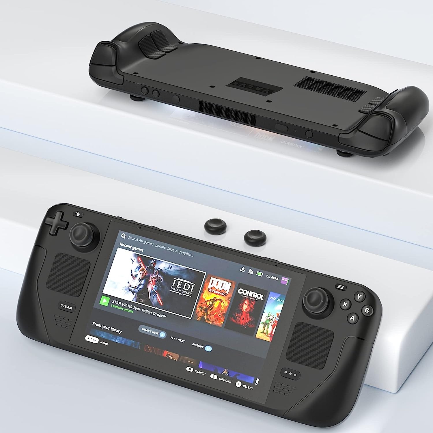 16 Pack - RHOTALL Dust Proof Kit for Steam Deck, Protective Accessories for Steam Deck with Protective Sticker, Dust Plugs, Dust Cover, Rocker Caps  RHOTALL   