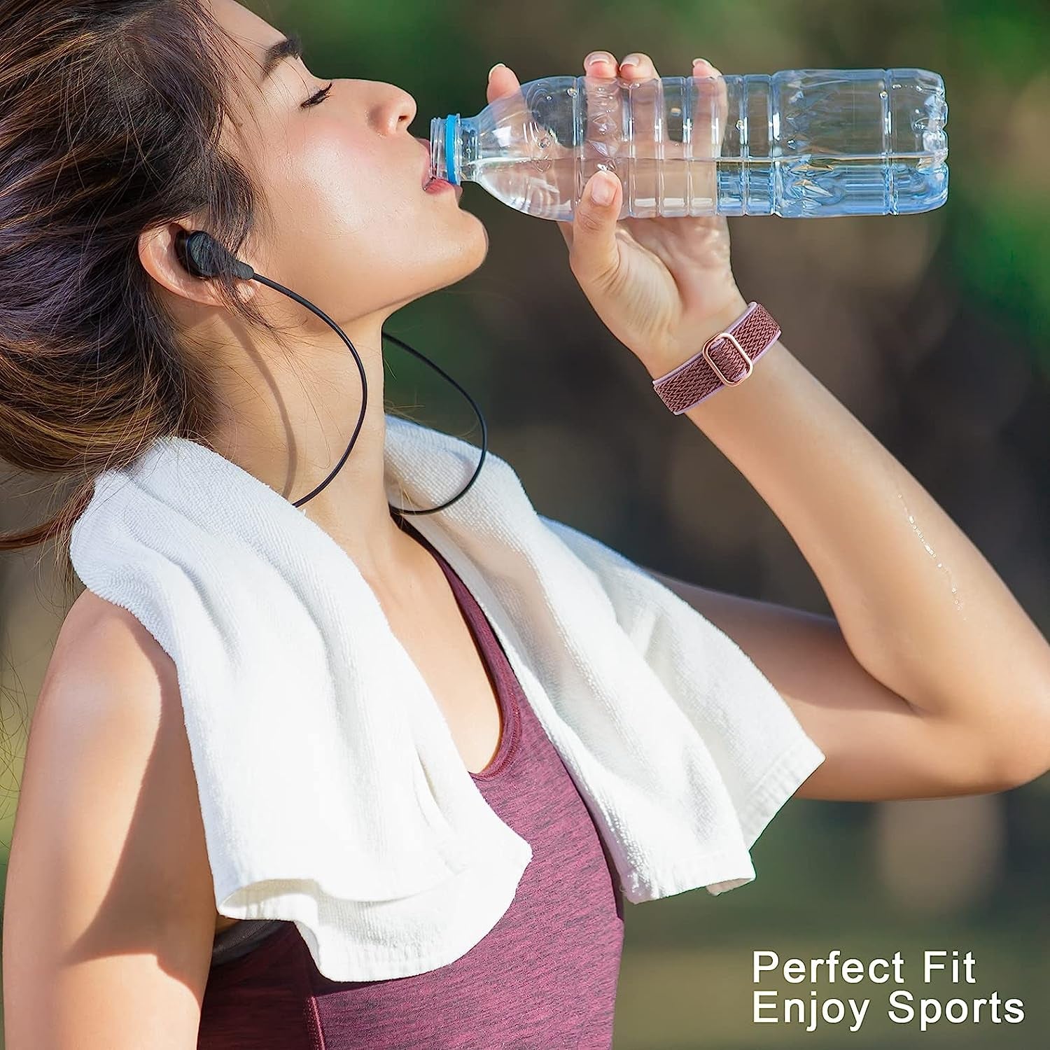 Wizvv Stretchy Nylon Watch Bands Compatible with Garmin Venu Sq/Venu for Women Men, 20Mm Loop Breathable Elastic Strap Replacement for Garmin Vivoactive 3/Venu 2 Plus/Forerunner 245/55/645 Music (10 Pack)  Wizvv   