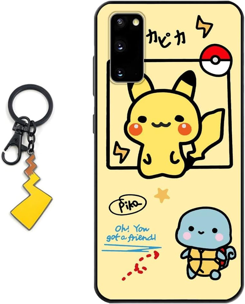 Starrycase Compatible with Samsung Galaxy S21 plus Case Anime Cute Design Soft Silicone Animation Cartoon Kawaii Cool Case for Samsung Galaxy S21 plus (With Figure Keychain)  Starrycase Case 4 Samsung Galaxy A12 