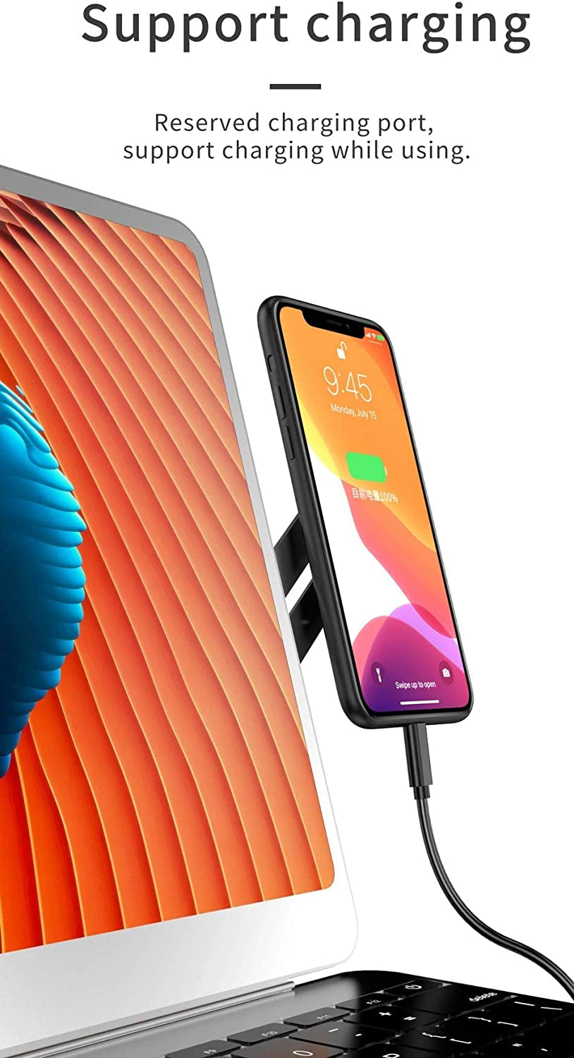 Precision Print Labs Side Mount Clip on Monitor Magnetic Laptop Phone Stand with Adjustable Cellphone Holder Computer Extension Bracket for Iphones and Smartphones  Precision Print Labs   