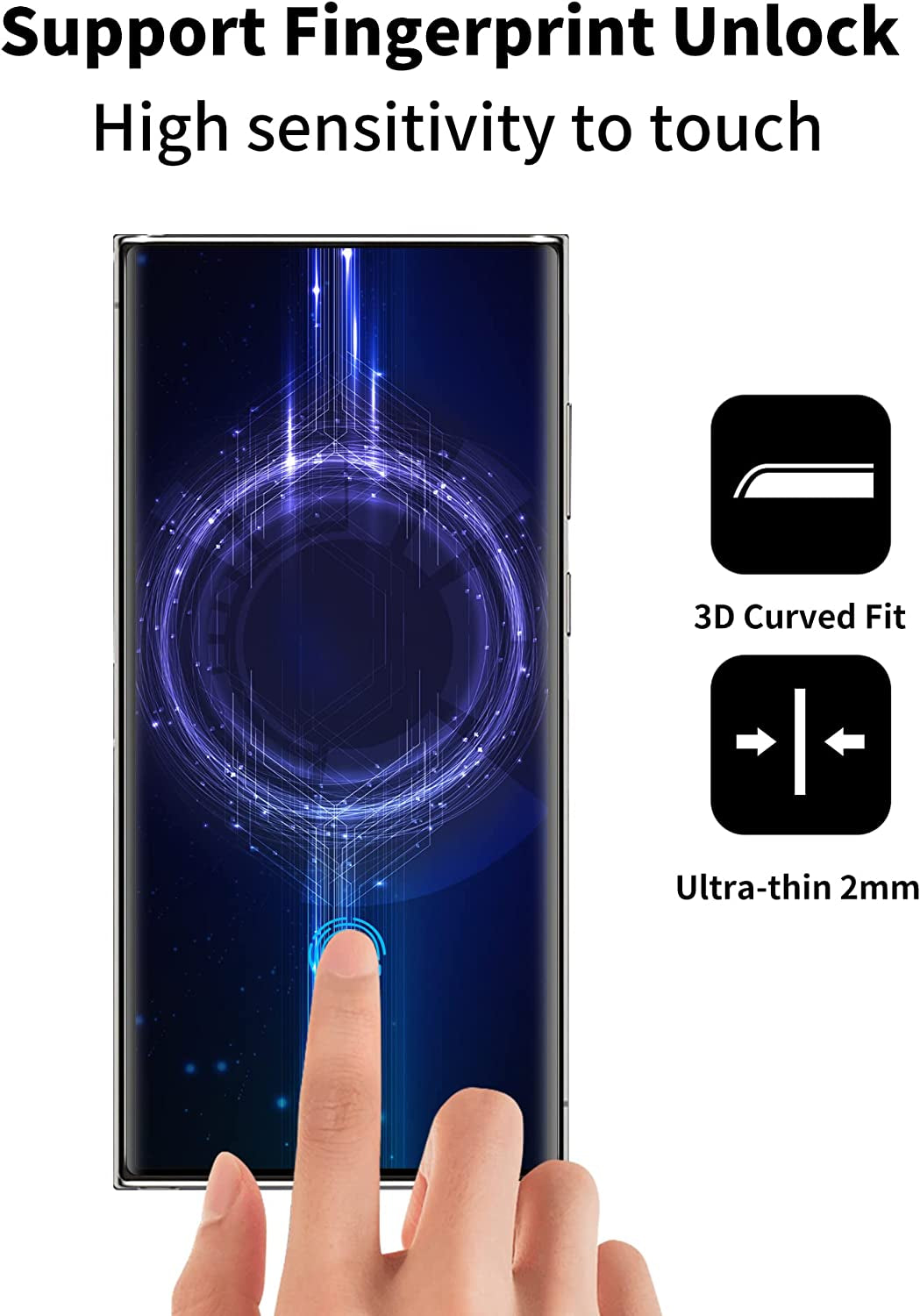 [2+2 Pack] Samsung Galaxy S23 Ultra Privacy Screen Protector and Camera Lens Protector, 9H Tempered Glass, anti Spy, anti Scratch, Bubble Free, Screen Protector for Samsung Galaxy S23 Ultra (6.8 Inch)  Corefyco Direct   