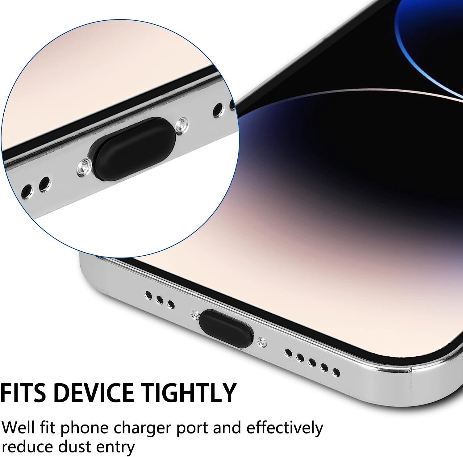 AFARER Iphone Dust Plug, Lightning Port Plug Protector Phone Speaker Dustproof Mesh Stickers, with Cleaner Tools, anti Dust Plugs for Iphone 14/13/12/11 Pro Max Compatible with Iphone and Airpod  AFARER   