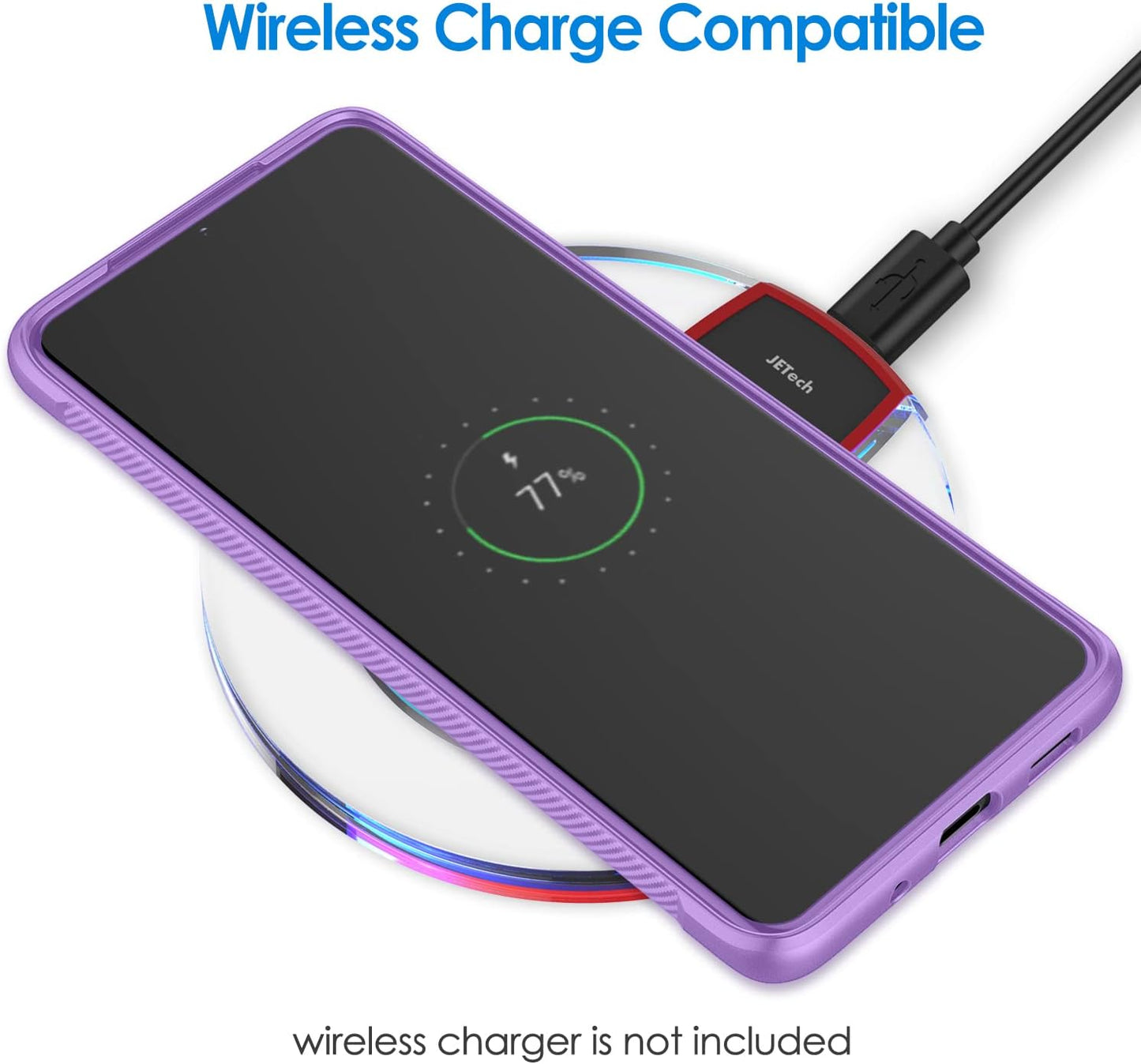 Jetech Slim Fit Case Compatible with Samsung Galaxy S20 Ultra 5G (2020), Thin Phone Cover with Shock-Absorption and Carbon Fiber Design (Light Purple)  JETech   