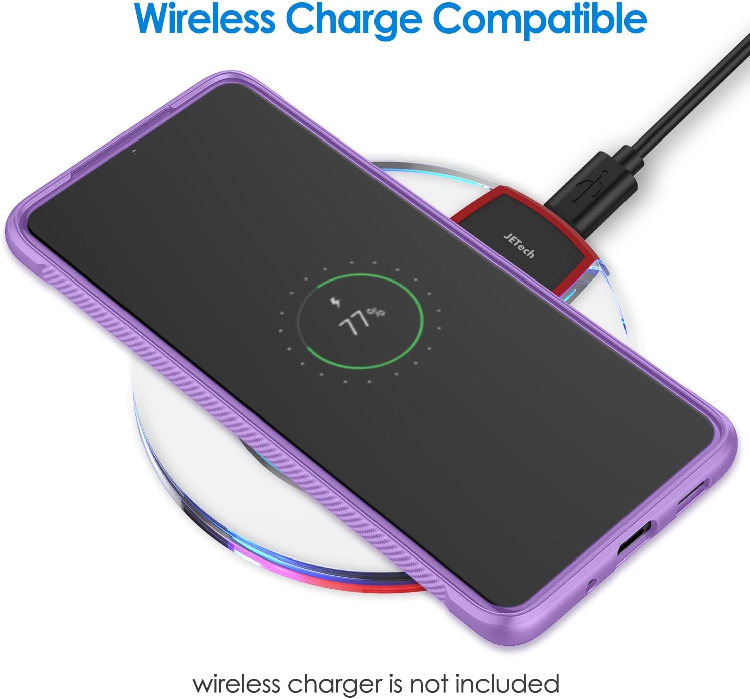 Jetech Slim Fit Case Compatible with Samsung Galaxy S20 Ultra 5G (2020), Thin Phone Cover with Shock-Absorption and Carbon Fiber Design (Light Purple)  JETech   