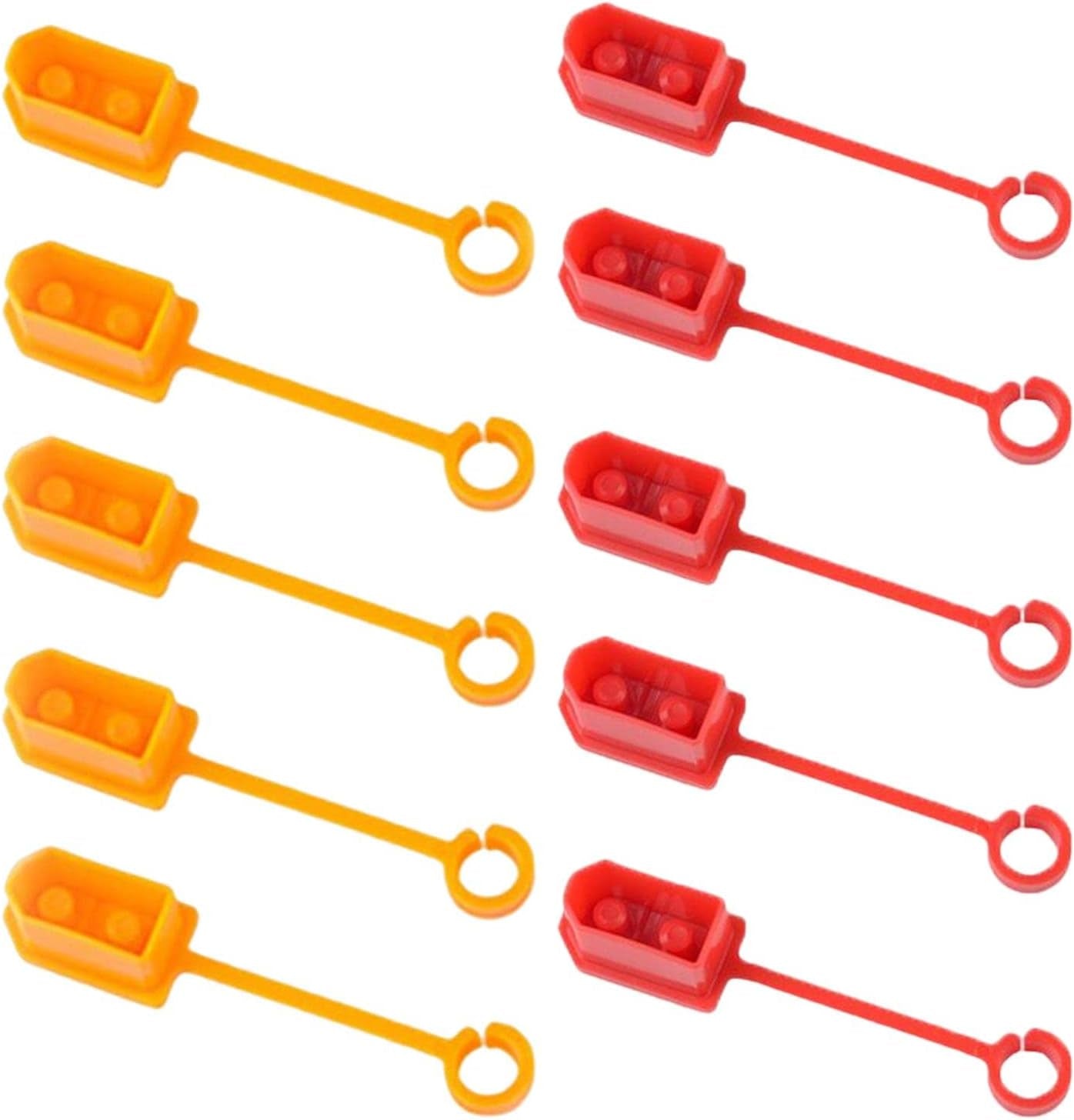 SM Sunnimix 10X XT60 Male Female Plug Dust anti Lost Stopper Protective Cover anti for XT60 Plug, Yellow  SM SunniMix Red and Yellow  