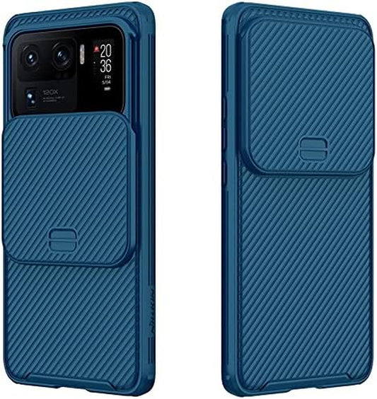 WVOZWWO for Xiaomi Mi 11 Ultra Case, Camshield Pro Slim Case Protective Cover Case with Camera Protector Hard PC and TPU Ultra Thin Anti-Scratch Phone Case for Xiaomi Mi11 Ultra (Blue)  Grand Eletronics   