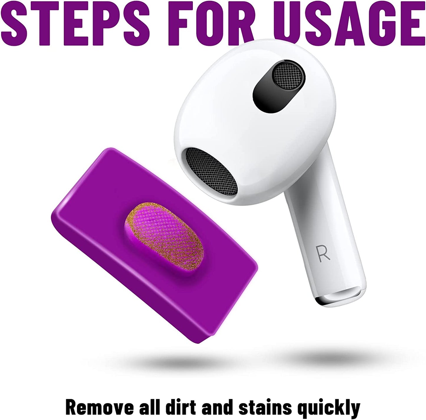 Midukit Cleaner Kit for Airpod, Cleaning Kit Compatible with Airpods, Earbud Cleaning Putty, Fits Earbud Phone Ear Wax Dirt, Cleaner Putty with Microfiber Cleaning Cloth & Brushes, Earbud Cleaning Kit  Midukit   