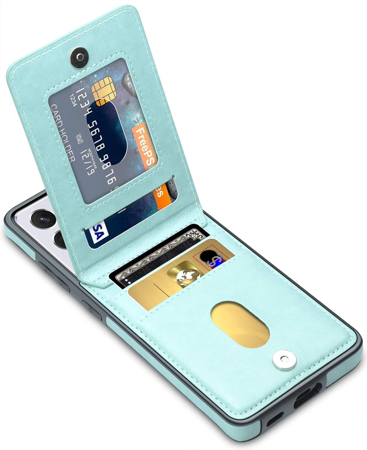 Lakibeibi Samsung Galaxy S21 Ultra Case, S21 Ultra Phone Case, Dual Layer Lightweight Premium Leather Wallet Case with Card Holders Flip Protective Case for Samsung Galaxy S21 Ultra (2021), Purple  LakiBeibi Mint Galaxy S21 Ultra 6.8" 