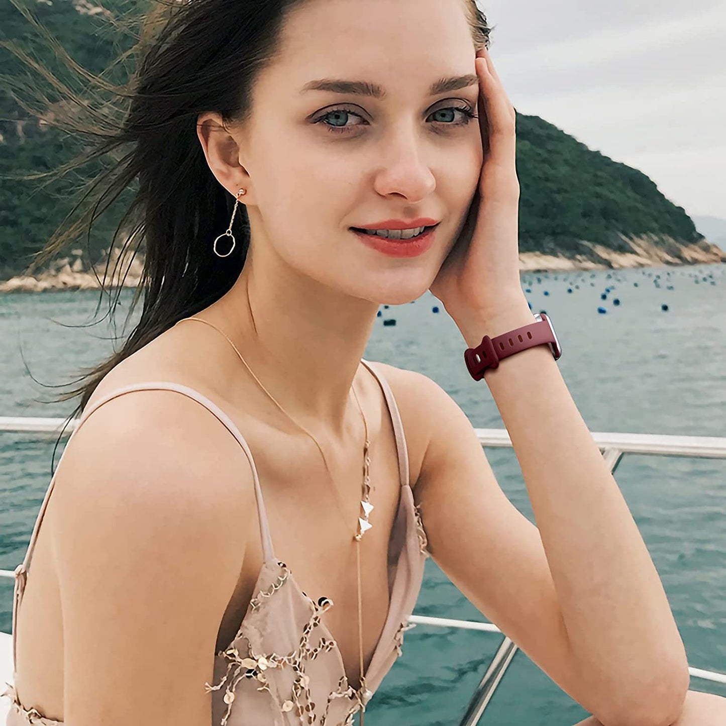 Lerobo 6 Pack Slim Bands Compatible with Apple Watch Band 40Mm 38Mm 44Mm 42Mm 41Mm 45Mm for Women Men, Soft Silicone Waterproof Sport Strap Replacement Wristbands for Iwatch Series 7 6 5 4 3 2 1 SE  Hina-US   