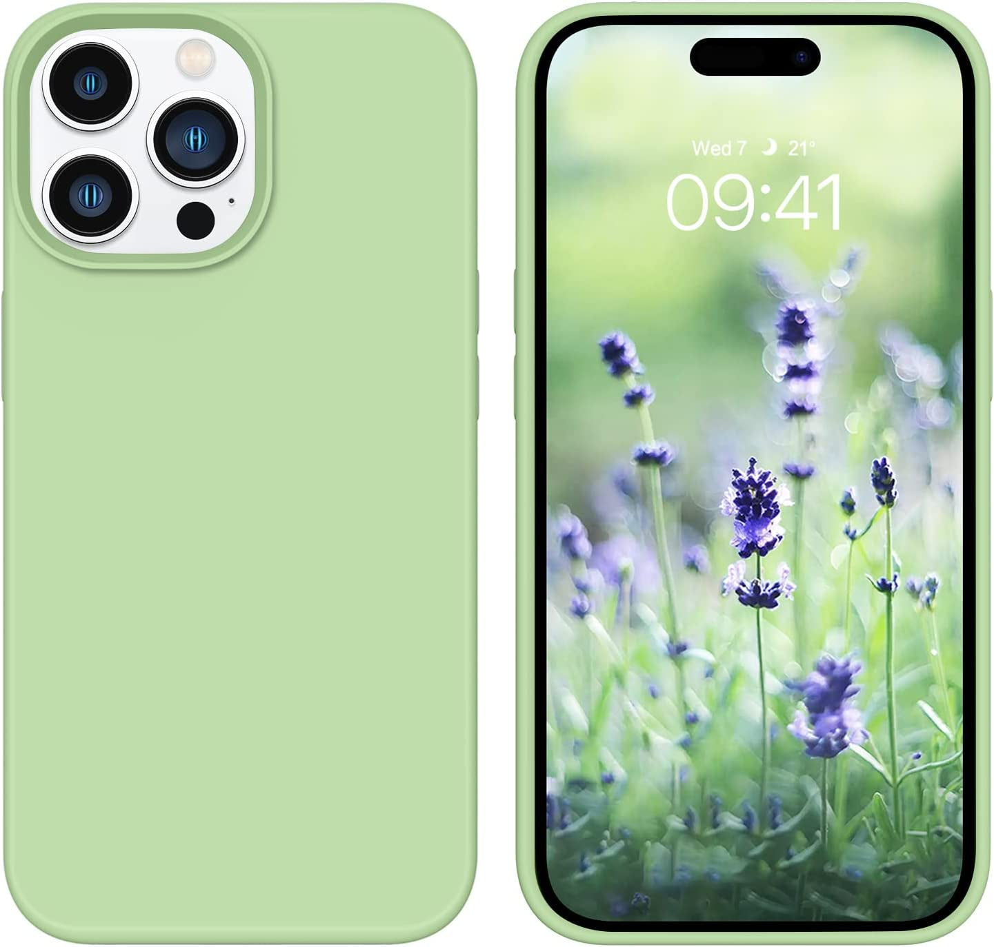 GUAGUA Compatible with Iphone 14 Pro Max Case 6.7 Inch Liquid Silicone Soft Gel Rubber Slim Microfiber Lining Cushion Texture Cover Shockproof Protective Case for Iphone 14 Pro Max, Brown  GUAGUA   