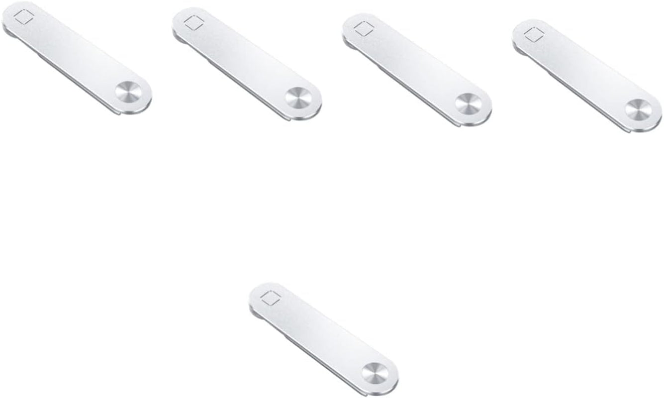 Operitacx 4Pcs Computer Phone Holder PC Stand Cell Phone Stand Holder Smartphone Stand Computer Side Mount Clip Tablet Phone Holder Laptop Side Mount Clip Magnetic Laptop Stand Laptop Holder  Operitacx Silverx5pcs 12X3X0.5CMx5pcs 