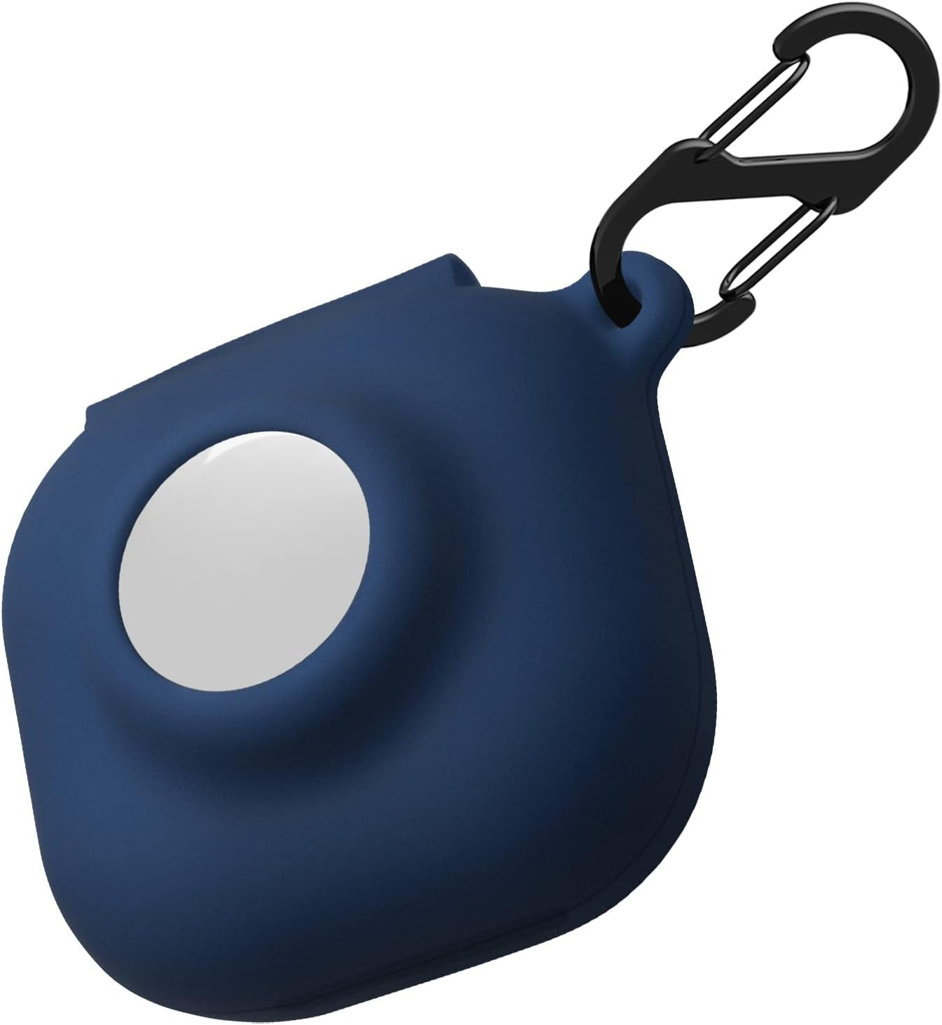 Geiomoo 2 in 1 Silicone Case Compatible with Beats Fit Pro and Air Tag, Protective Cover with Carabiner (Navy Blue)  Geiomoo   