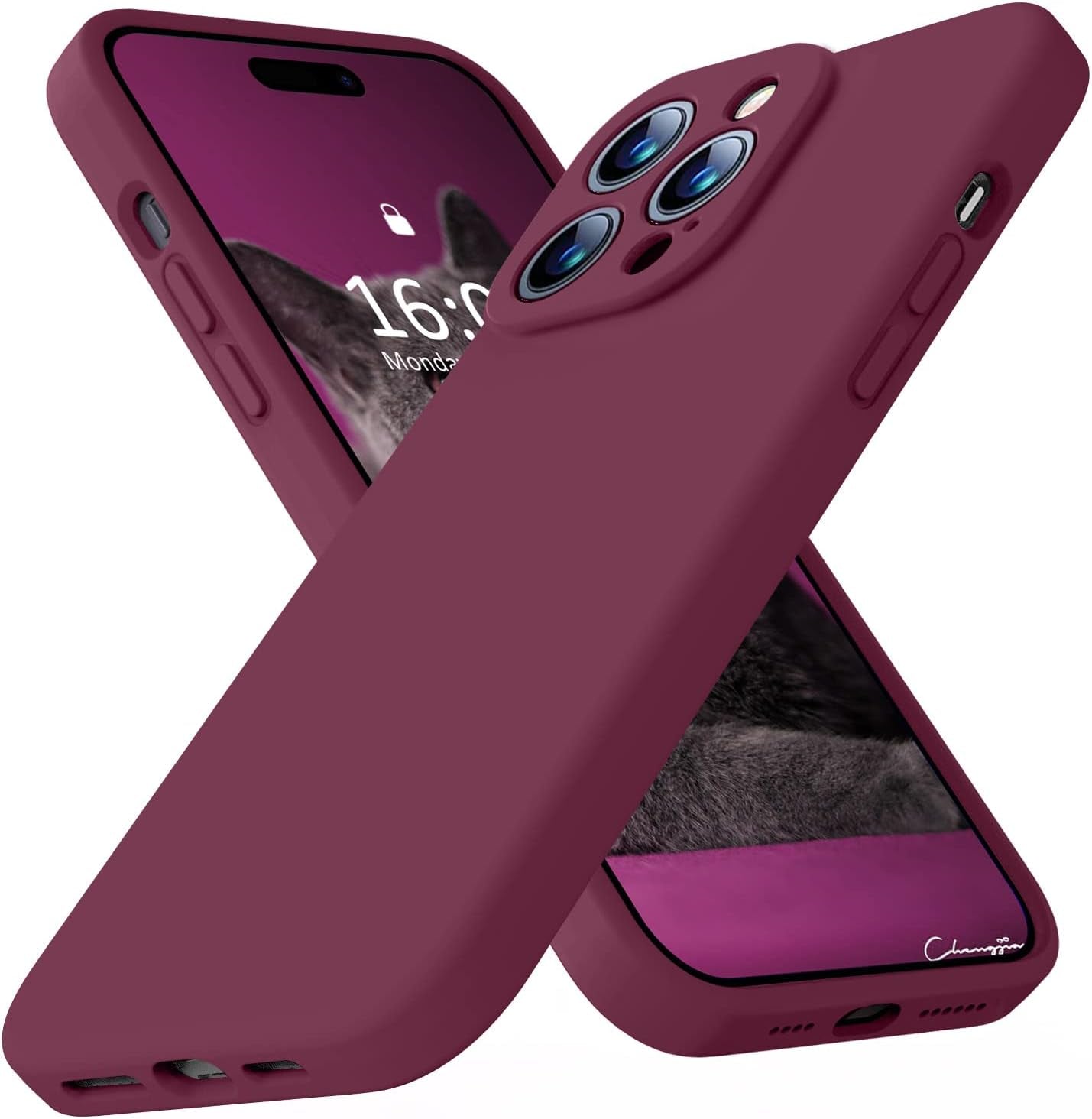 Ktele Compatible with Iphone 14 Pro Case, Ab-Grade Liquid Silicone Case, [Four Corner 50+Tiny Airbags Shockproof] [Soft Microfiber Lining Anti-Scratch] Camera All-Round Protection Case-Blue  Ktele   