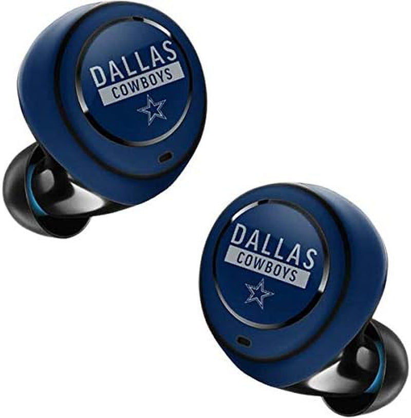 Skinit Decal Skin Compatible with Echo Buds - Officially Licensed NFL Dallas Cowboys Blue Performance Series Design  Skinit   
