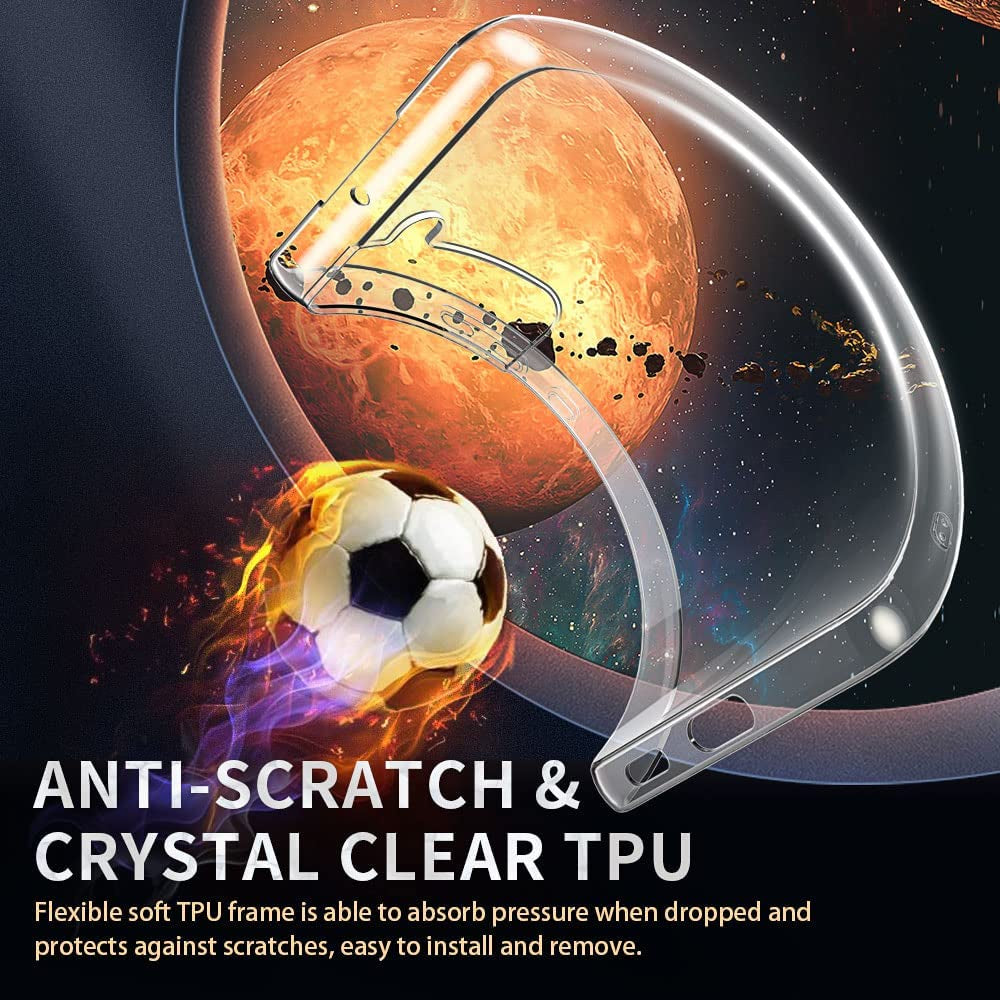 Bokoo Crystal Clear Samsung Galaxy S22 plus Case.Soft Slim Fit Transparent Plastic TPU Protective Silicone Cover Phone Cases for Samsung Galaxy S22 plus [Slim Thin & Comfort Grip] [Shockproof]  bokoo   