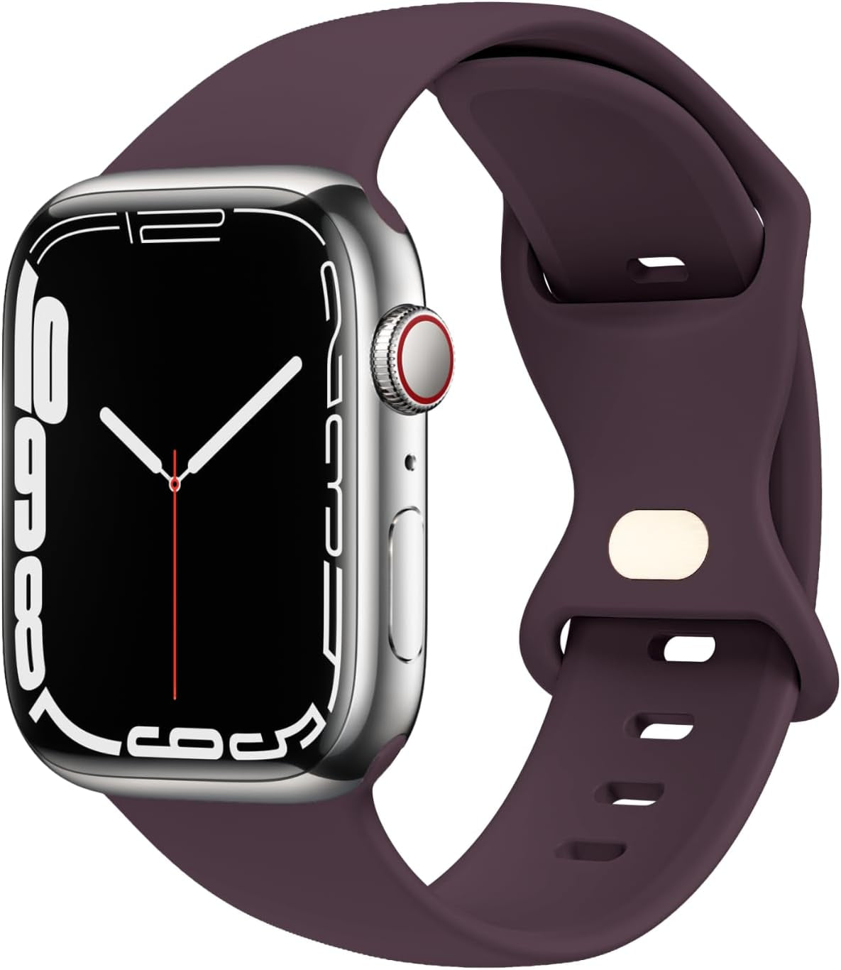 STG Sport Watch Band Compatible with Apple Watch Band 38Mm 40Mm 41Mm 42Mm 44Mm 45Mm 49Mm S/M M/L for Women/Men Waterproof Soft Silicone Replacement Strap Accessories for Iwatch Ultra SE Series 8/7/6/5/4/3/2/1 (38Mm/40Mm/41Mm S/M, Clover)  STG Dark Cherry 38mm/40mm/41mm 