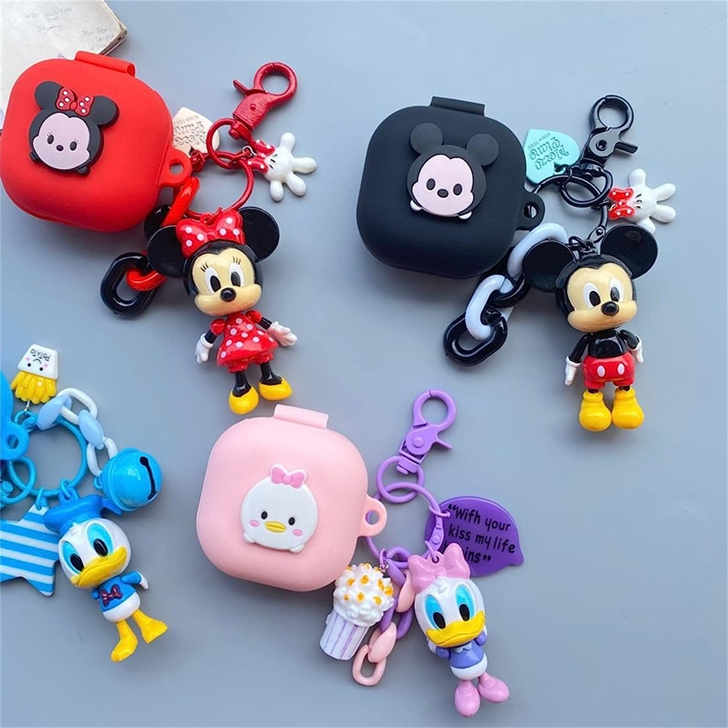 CASEVERSE Cases for Samsung Galaxy Buds2 Pro/Buds 2/Buds Pro/Buds Live with Pendant, Cute Silicone Anime Cartoon Shockproof Cover for Girls Boys Teens  CASEVERSE   