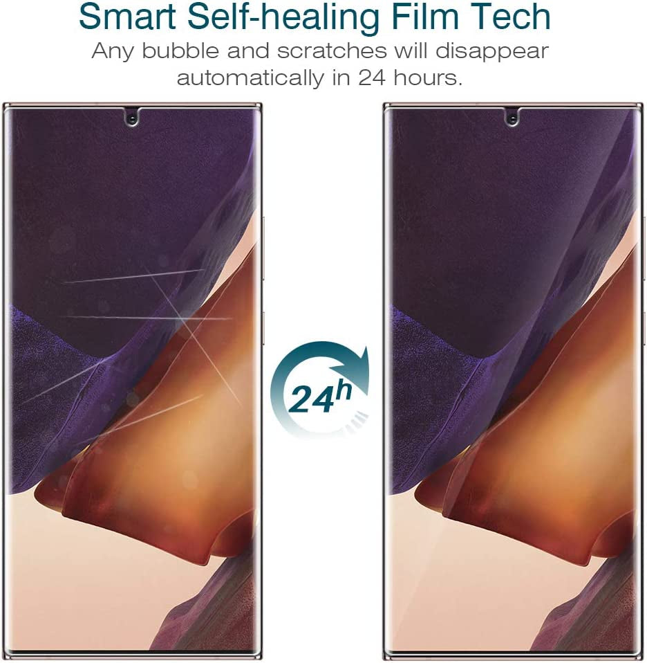 LK Compatible with Samsung Galaxy Note 20 Ultra Protection Screen, 2 Pieces, TPU Film Protection Screen, HD Clear Soft Transparent Screen Protector Film  LK   