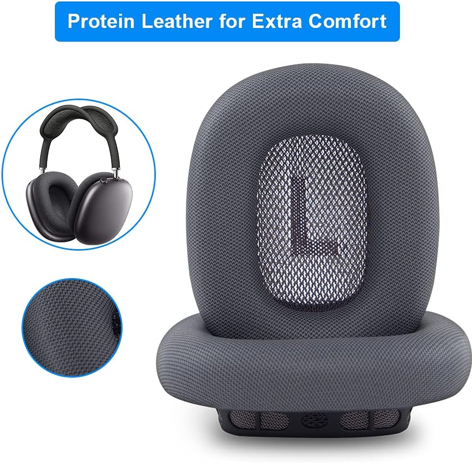 Link Dream Replacement Ear Cushion for Airpods Max Memory Foam with Protein Leather Magnetic Ear Pads for Airpods Max (Black)  Link Dream   