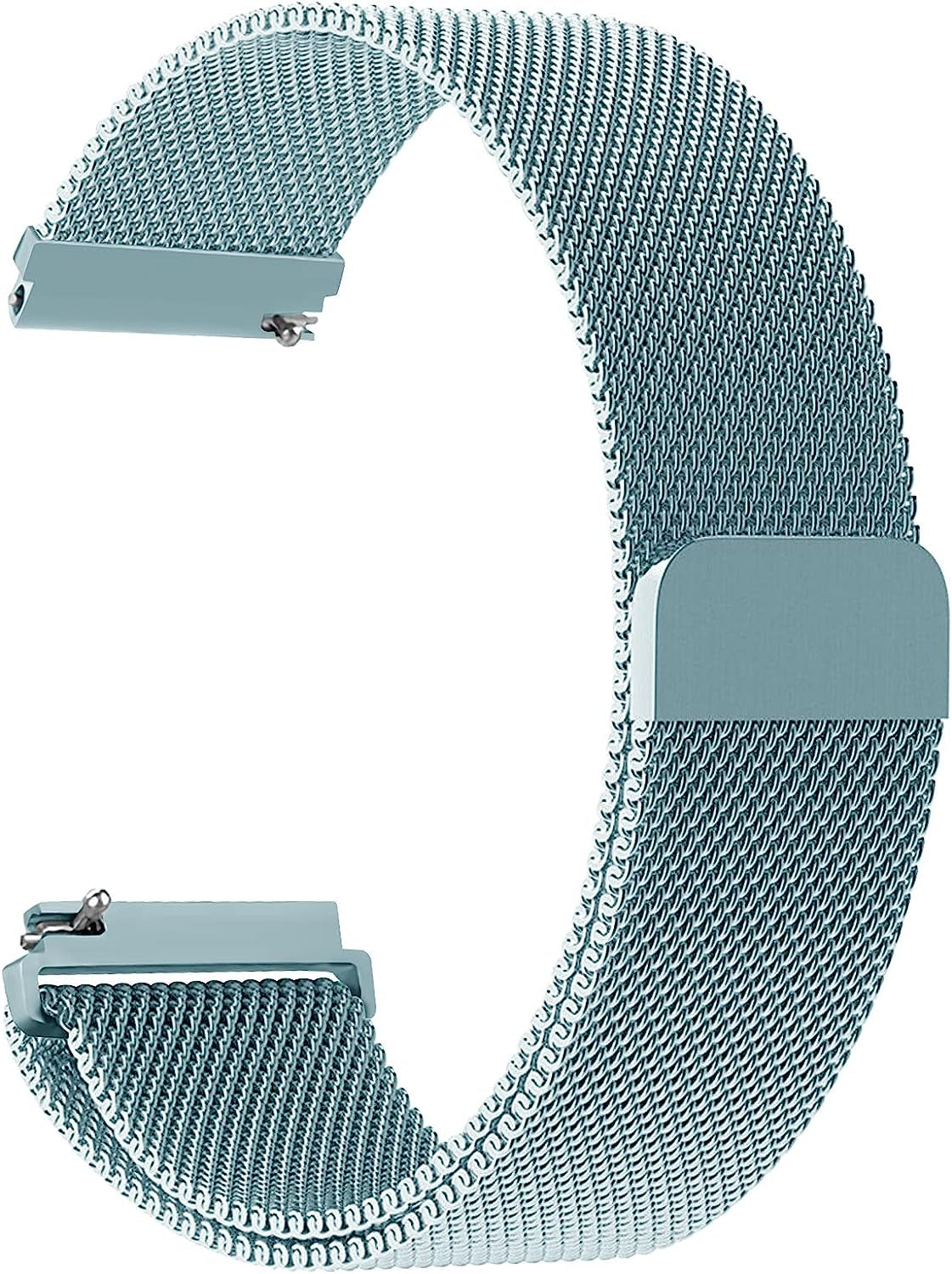 20Mm Quick Release Watch Band Metal Strap for Samsung Galaxy Watch 5 4 3 40Mm 41Mm 42Mm 44Mm 45Mm 46Mm Magnetic Mesh Watch Band for Amazfit Bip U Pro/Gts for Galaxy Watch Active/Active 2 40Mm 44Mm  DMVEIMAL Tourquise  