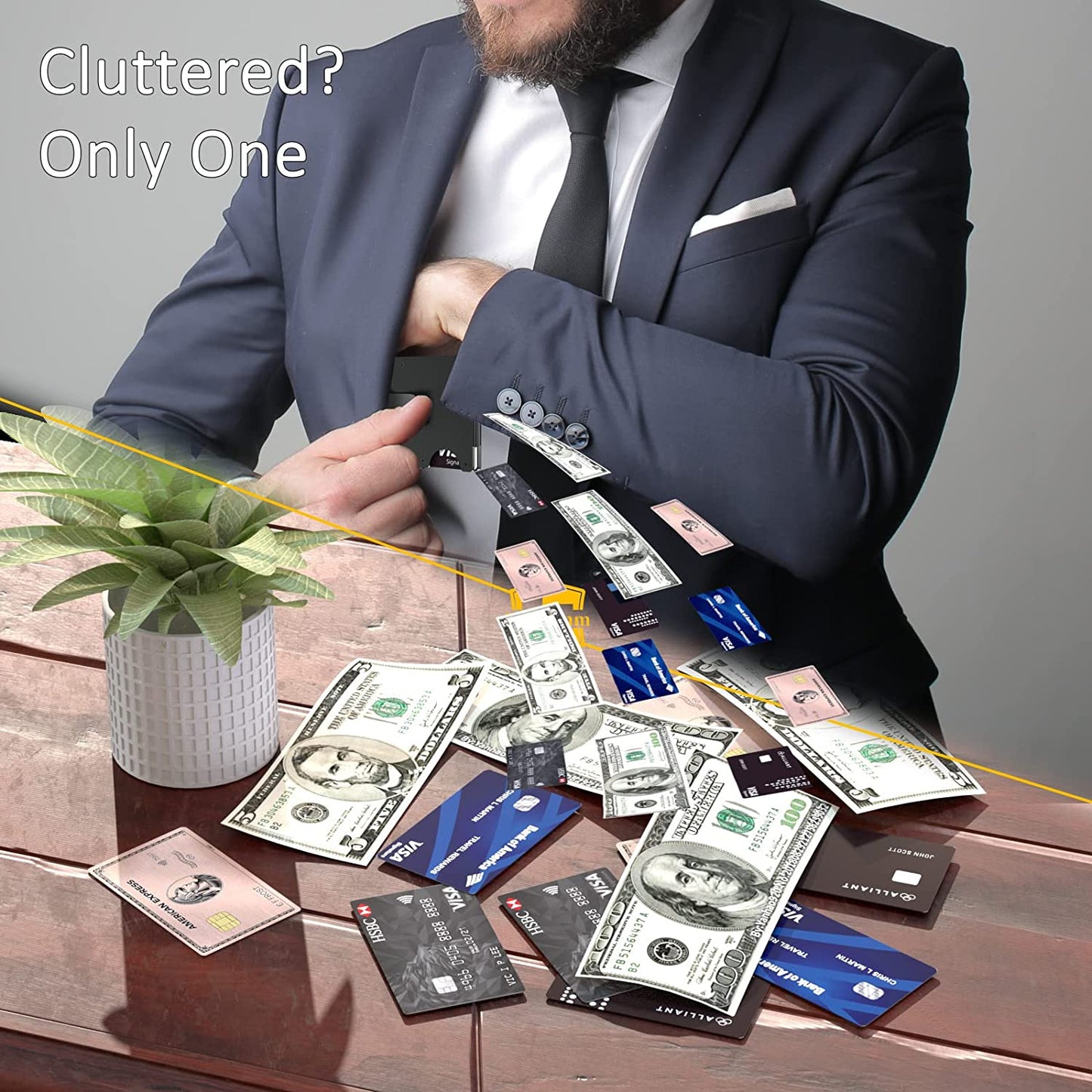 Fafdbinm Airtag Wallet RFID Blocking,Navy Blue  FafdBinm   