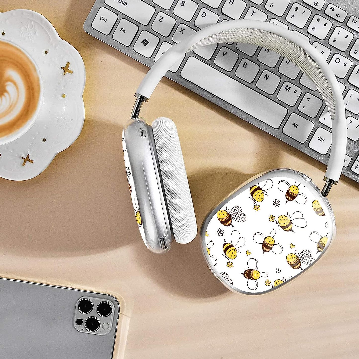 WINCHIHAN Printed Soft TPU Anti-Scratch Protective Case Cover Compatible with Airpods Max Headphones # A20161  WINCHIHAN   