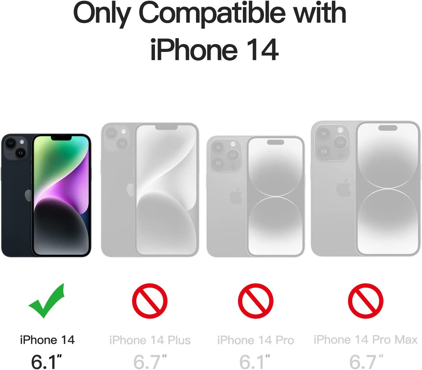 Jetech Magnetic Case for Iphone 14 6.1-Inch Compatible with Magsafe, Translucent Matte Back Slim Shockproof Phone Cover (Storm Blue)  JETech   