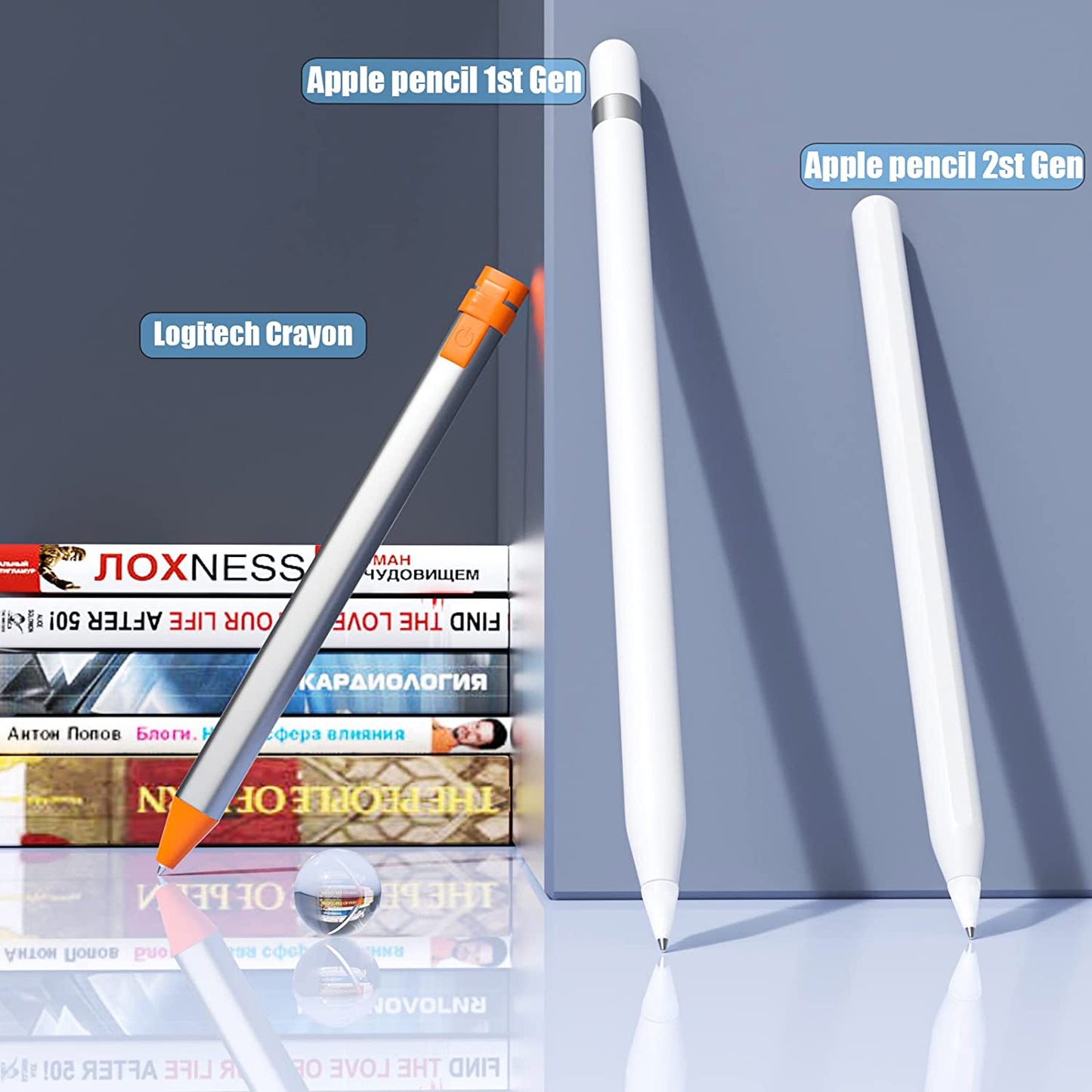 Realistic Pen like Fine Point Pencil Tips Compatible with Apple Pencil 2Nd 1St Generation,2 Pack Fine Tips Paperfeel Ipad Pro Pen 1St 2 Gen Replacement Nibs Fits for Artists,Note-Takers ,White  REEYEAR   