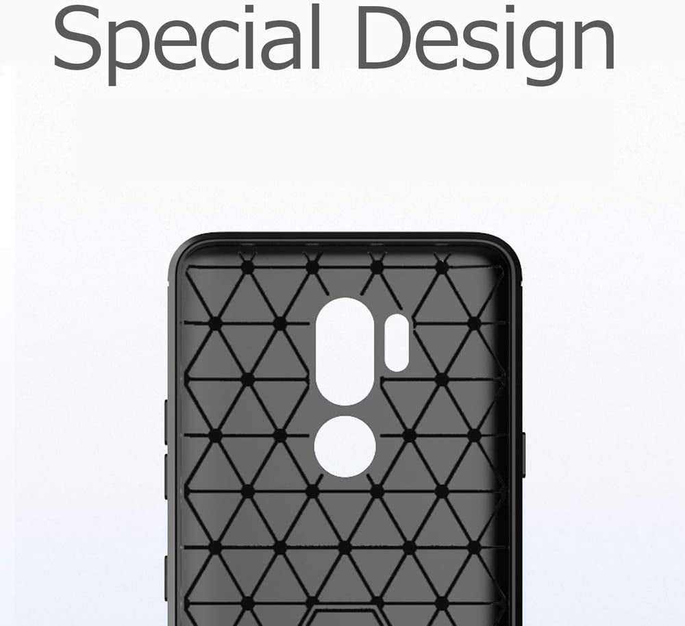 DONGDEAR Case for LG G7 Thinq Case Soft Skin Silicone,Lg G7 Phone Case, Slim Thin Flexible TPU Scratch Resistant Rubber Shockproof Protective Cases Cover for LG G7(Brushed Blue)  DONGDEAR   