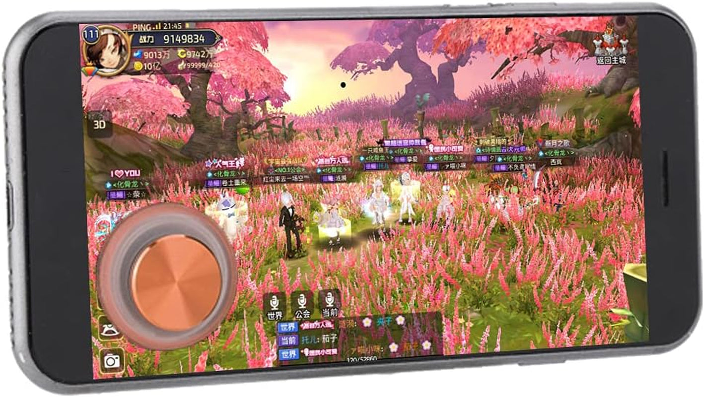 Game Auxiliary Key, Mobile Gaming Controller Game Button, Free 360° Adjustable C1 Game Key, for C1 Games Smartphone Accessory (Pink)  Yunseity   