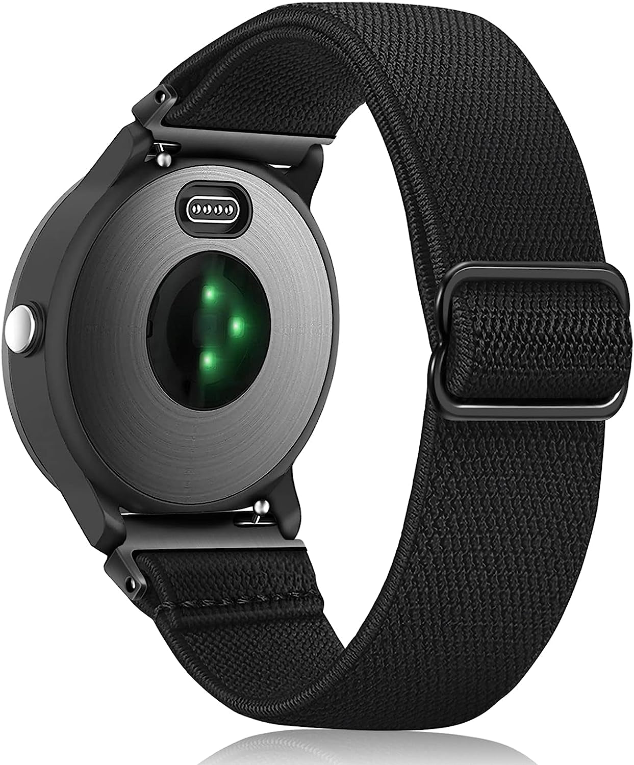 Fintie Elastic Band Compatible with Garmin Vivoactive 3/Garmin Venu Sq/Venu 2 Plus, 20Mm Soft Nylon Stretchy Band Replacement Strap Compatible with Garmin Vivoactive 3 Music/Forerunner 245 Music/Forerunner 265 Music Smartwatch  Fintie   