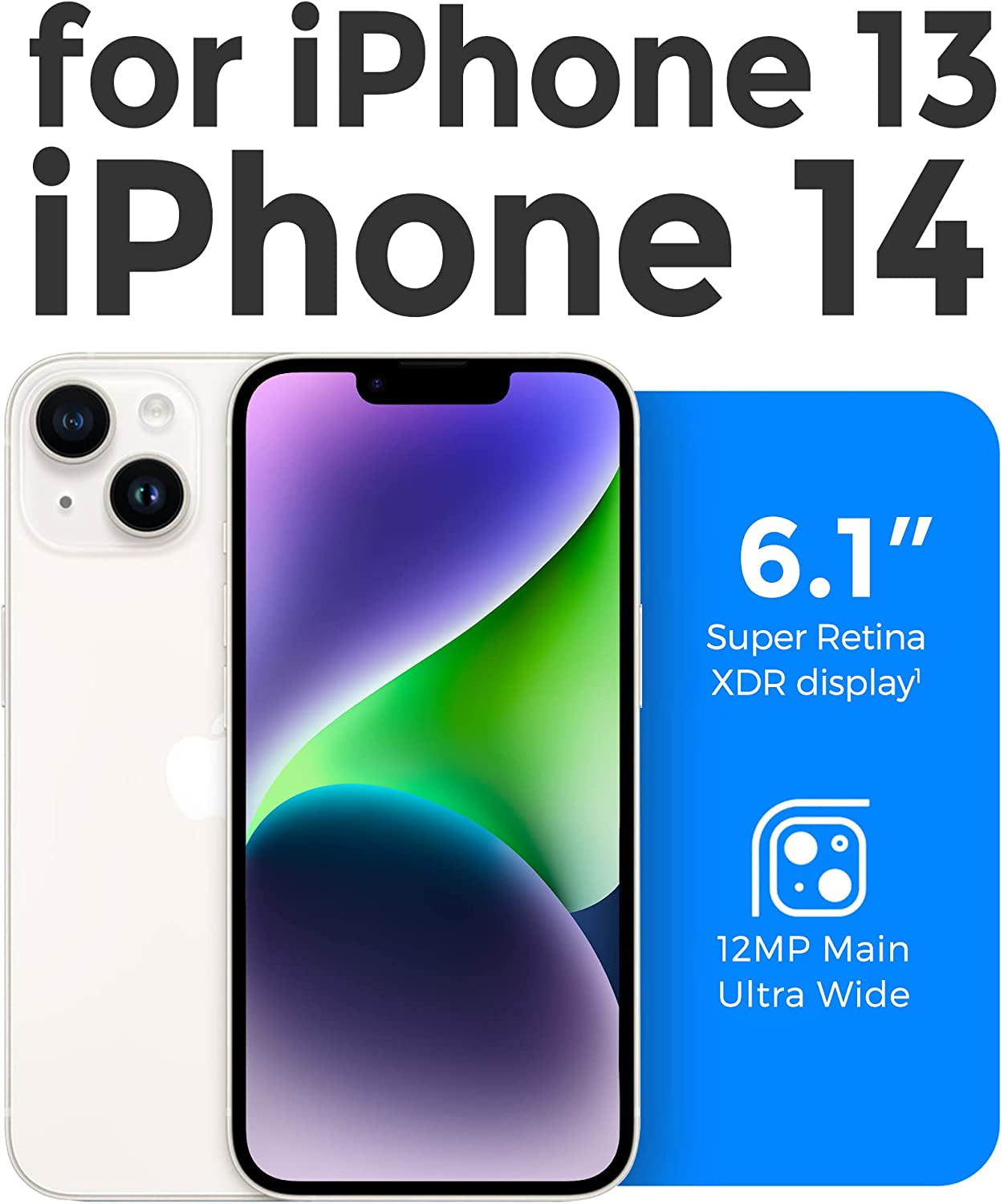 Mkeke Magnetic Designed for Iphone 14 Case for Iphone 13 Case Clear with Magsafe [Military Grade Drop Protection] [Not Yellowing] Shockproof Phone Case for Apple Iphone 13/14 - Black  Shenzhen Make Technology Company Limited   