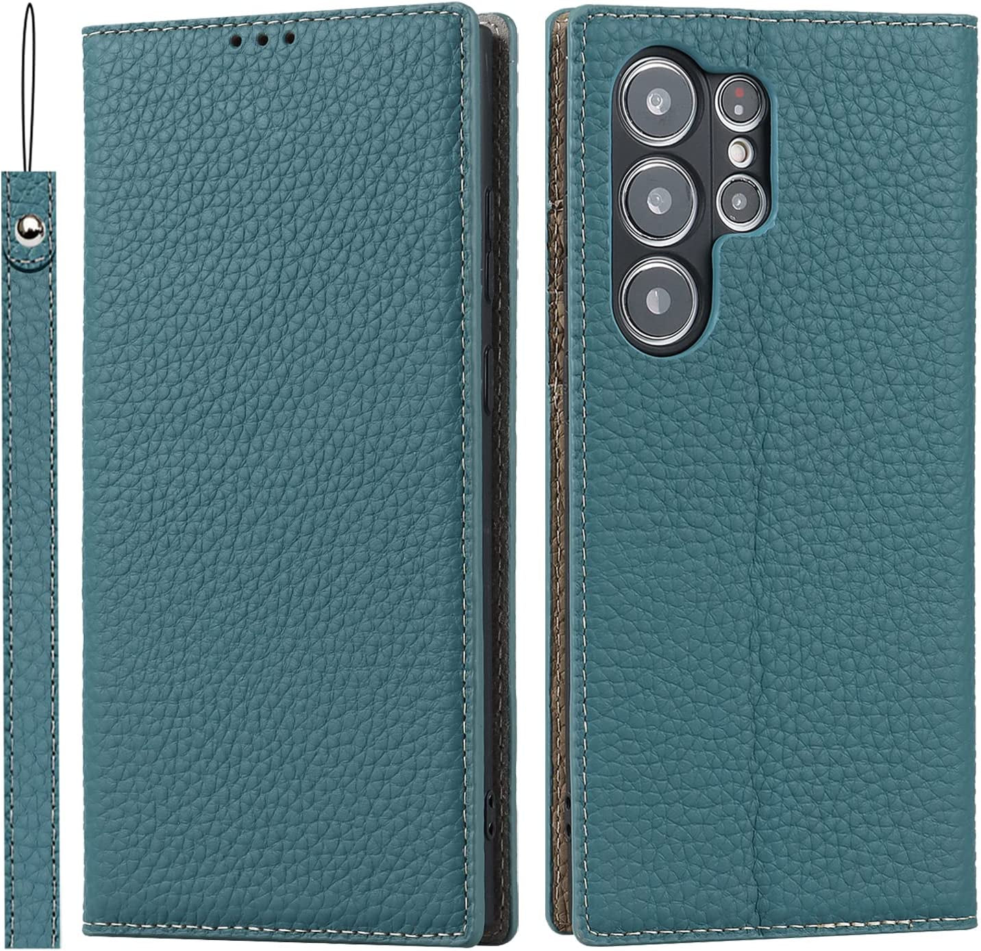 Ｈａｖａｙａ Samsung Galaxy S23 Ultra Case Wallet Magsafe Compatible,Samsung Galaxy S23 Ultra Wallet Case with Card Holder，Magnetic Detachable Flip Cover for Women Men Mujer-Black  Ｈａｖａｙａ Blue Samsung Galaxy S23Ultra 