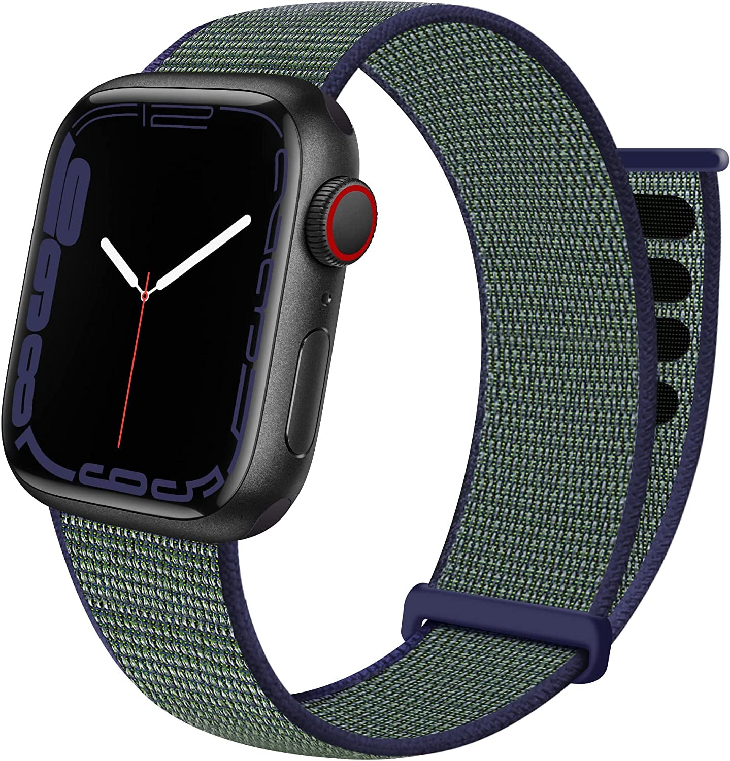 GZ GZHISY Sport Loop Nylon Band Compatible with Apple Watch Band 38Mm 40Mm 41Mm 42Mm 44Mm 45Mm 49Mm Ultra Iwatch Series 8 7 6 SE 5 4 3 2 1 Strap, Fit for Iphone Watch Band Women Men Stretchy Elastic Braided Weave Replacement Wristband Breathable  GZ GZHISY Midnight Fog 38mm/40mm/41mm 