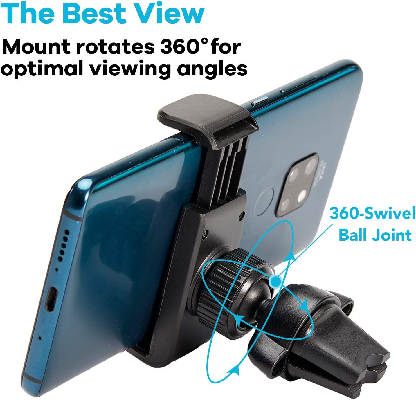 [2 Pack]Apps2Car Vent Car Phone Holder, Air Vent Phone Holder for Car, Car Vent Phone Mount, Car Air Vent Clip Holder, Universal Phone Car Mount, Cellphone Holder with Expandable Grip,Vent Mount Phone  Wiiki-Tech   