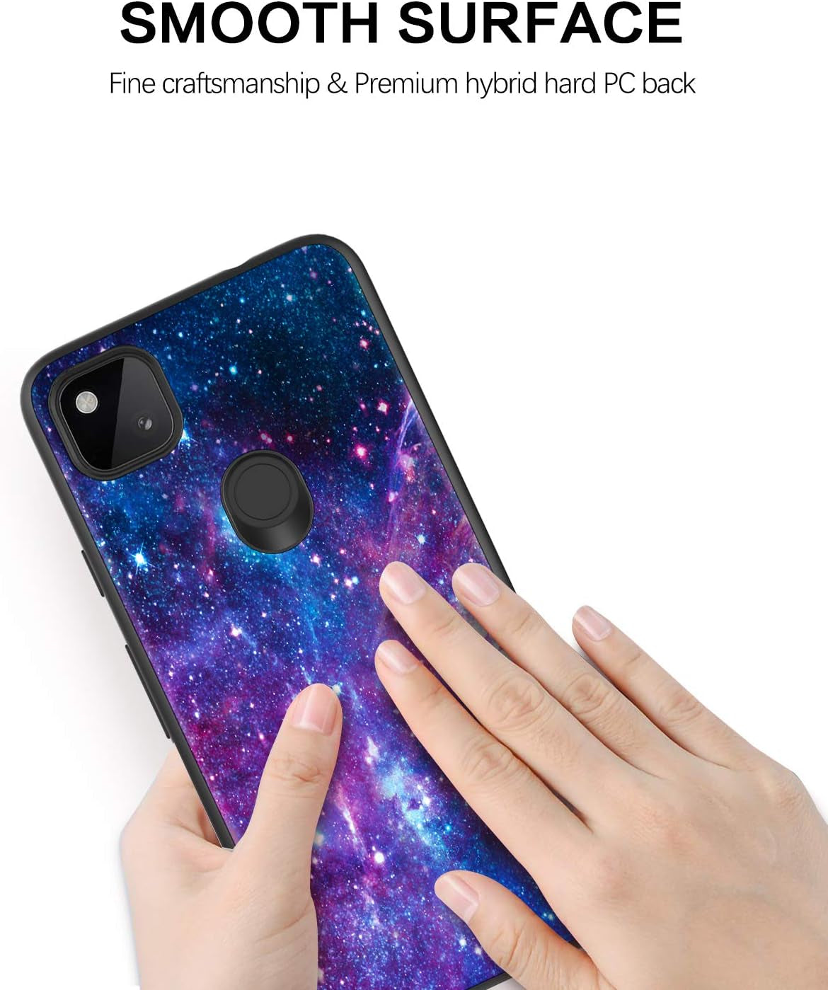BENTOBEN Pixel 4A Case, Google Pixel 4A Case, Slim Fit Glow in the Dark Slim Protective Hybrid Hard PC Soft TPU Bumper Girls Women Cover for Google Pixel 4A 4G,Nebula/Galaxy  BENTOBEN   