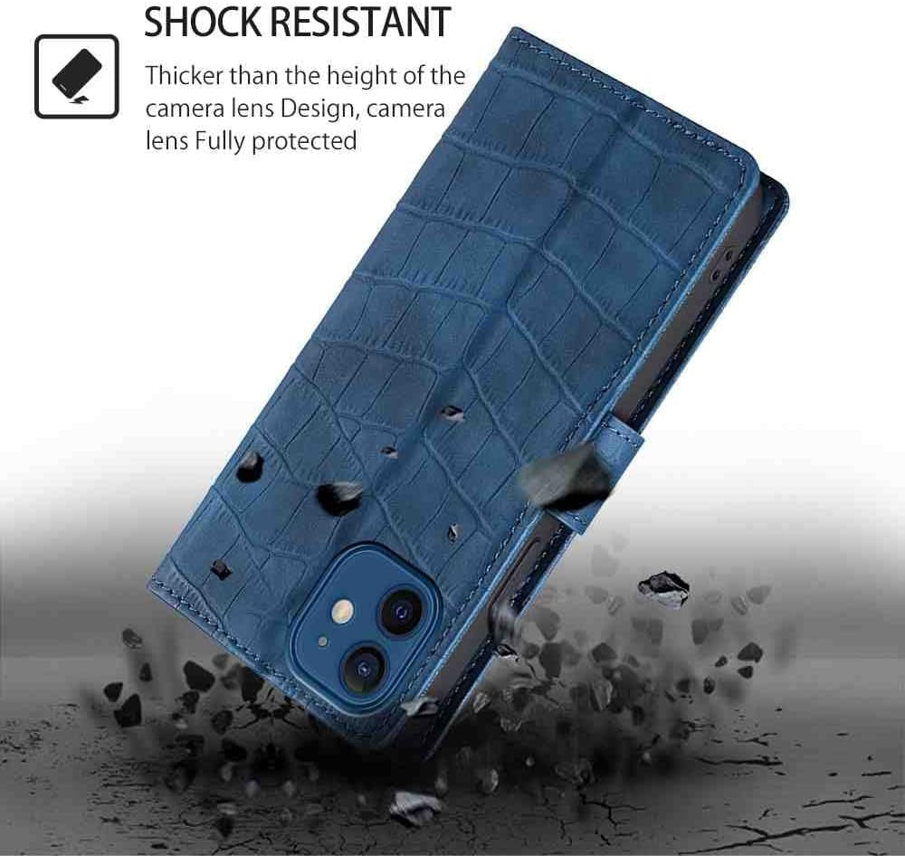 Mojiery Phone Cover Wallet Folio Case for LG G6, Premium PU Leather Slim Fit Cover for LG G6, 3 Card Slots, Good Design, Blue  MojieRy   